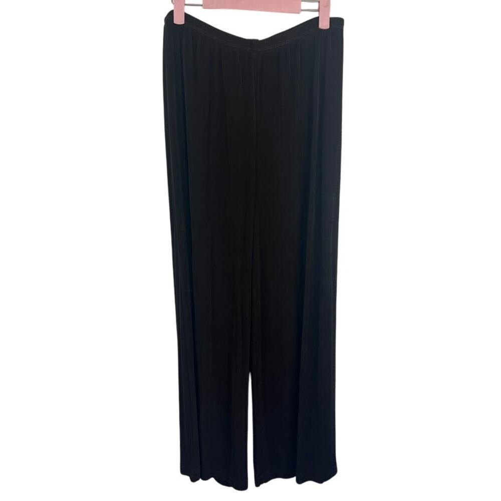 Chico's travelers wide leg flowy ponte knit pull on pants size 3 womens (XL)